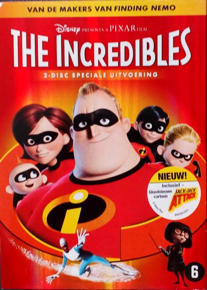 2-Dvd's The Incredibles (Speciale uitvoering), Cd's en Dvd's, Dvd's | Tekenfilms en Animatie, Zo goed als nieuw, Amerikaans, Tekenfilm