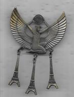 GROTE BROCHE SPELD EGYPTE FRANKRIJK EIFELTOREN GERELATEERD, Ophalen of Verzenden, Gebruikt, Overige onderwerpen, Speldje of Pin