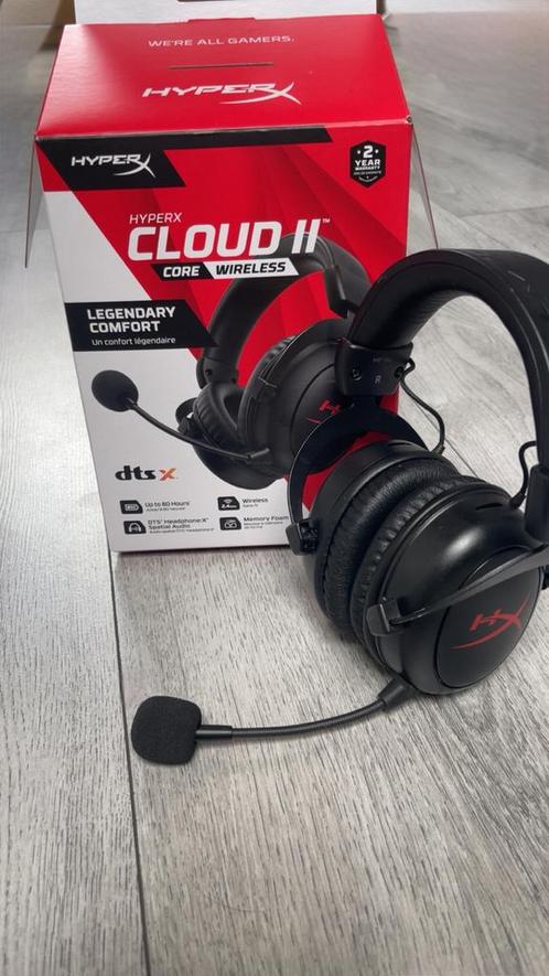 Hyper x cloud 2 core headset wireless, Computers en Software, Headsets, Nieuw, Over-ear, Gaming headset, Ophalen
