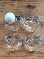 Iittala "Hertta" eierdoppen 4x - Jorma Vennola - Finland, Ophalen of Verzenden, Glas, Overige stijlen