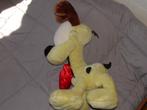 GARFIELD HOND GROOT ODIE PLUCHE ROOMGEEL MET ZWARTE VLEKKEN, Verzenden, Nieuw, Hond
