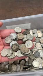 Partij zilveren kwartjes - ruim 2 kg (ca. 575 stuks), Ophalen of Verzenden, 25 cent, Zilver