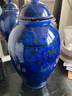 Safi Moroccan terracotta ceramic vase traditional patterns, Ophalen of Verzenden