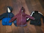 3 jassen 1 winterjas, 1 regenjas, 1 trainingsjack 110/116, Ophalen of Verzenden, Zo goed als nieuw, Maat 110
