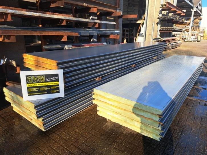sandwichpanelen wand 80 pir isolatie, gebruikt, wandpaneel, Doe-het-zelf en Verbouw, Metselstenen, Gebruikt, Overige typen, Ophalen