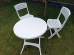 1Tafel en 2 stoeltjes inklapbaar., Ophalen, Zo goed als nieuw, Stoel, 2 zitplaatsen