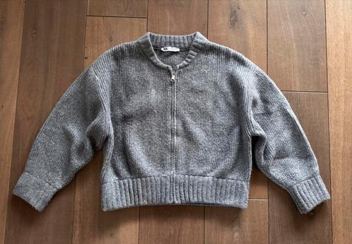 Zara dik vest in Bomber model, maat L, Kleding | Dames, Truien en Vesten, Zo goed als nieuw, Maat 42/44 (L), Grijs, Ophalen of Verzenden