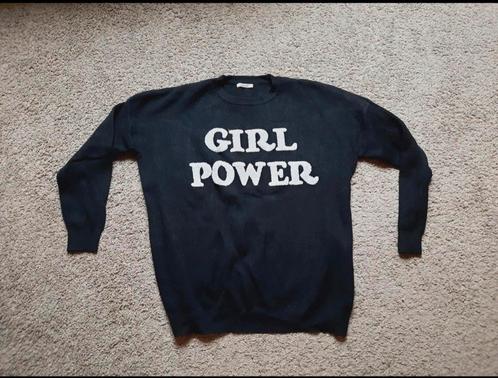 Zgan trui one sizes girl power, Kleding | Dames, Truien en Vesten, Nieuw, Zwart, Ophalen of Verzenden