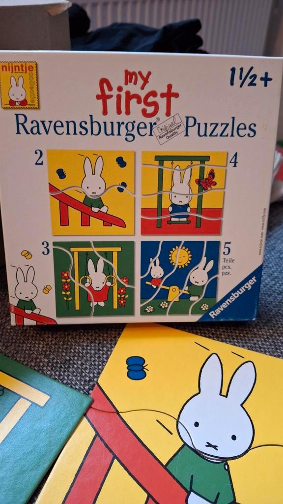 Nijntje Puzzels - 1,5 jaar, Kinderen en Baby's, Speelgoed | Kinderpuzzels, Zo goed als nieuw, 6 maanden tot 2 jaar, Minder dan 10 stukjes