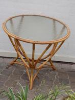 Tafel salontafel vintage retro Rohe rotan bamboe Sliedregt, Ophalen, Gebruikt