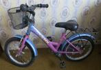 Meisjesfiets met mandje. Kinderfietsje, Gebruikt, Handrem, 16 inch, Ophalen