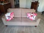 Comfortabele beige bank voor 2-5 personen, Huis en Inrichting, Banken | Bankstellen, Gebruikt, 150 tot 200 cm, 75 tot 100 cm, Ophalen of Verzenden