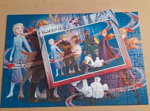 Disney Frozen II puzzel 112 stukjes, Kinderen en Baby's, Speelgoed | Kinderpuzzels, Zo goed als nieuw, 10 tot 50 stukjes, Ophalen of Verzenden