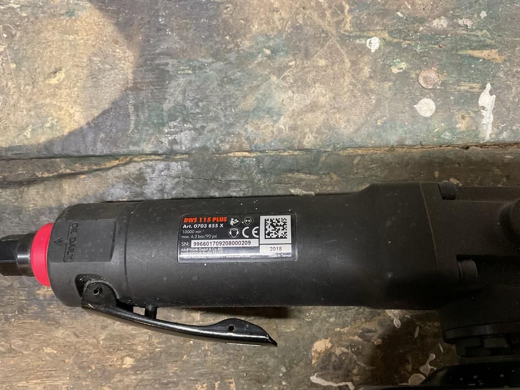 Wurth DWS 115 Plus Haakse Slijpmachine - Zo goed als nieuw, Doe-het-zelf en Verbouw, Ophalen, Zo goed als nieuw, Overige typen