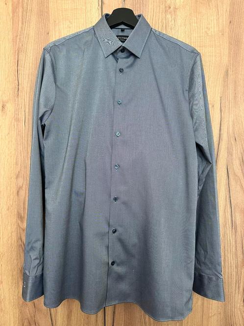 OLYMP heren overhemd (Super Slim), Kleding | Heren, Overhemden, Zo goed als nieuw, Grijs, Ophalen of Verzenden