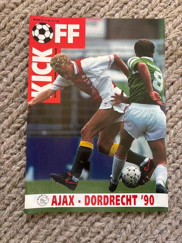 Ajax vs Dordrecht 1992 Wedstrijdboekje | Overmars Debuut beschikbaar voor biedingen