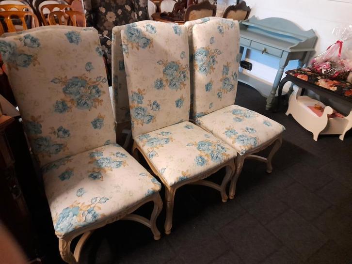 Set 6 stoelen opnieuw gestoffeerd laura ashley, Huis en Inrichting, Stoelen, Zo goed als nieuw, Eén, Ophalen
