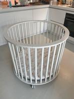 Ronde box Bopita met boxkleed, Ophalen, Gebruikt, Rond, In hoogte verstelbaar