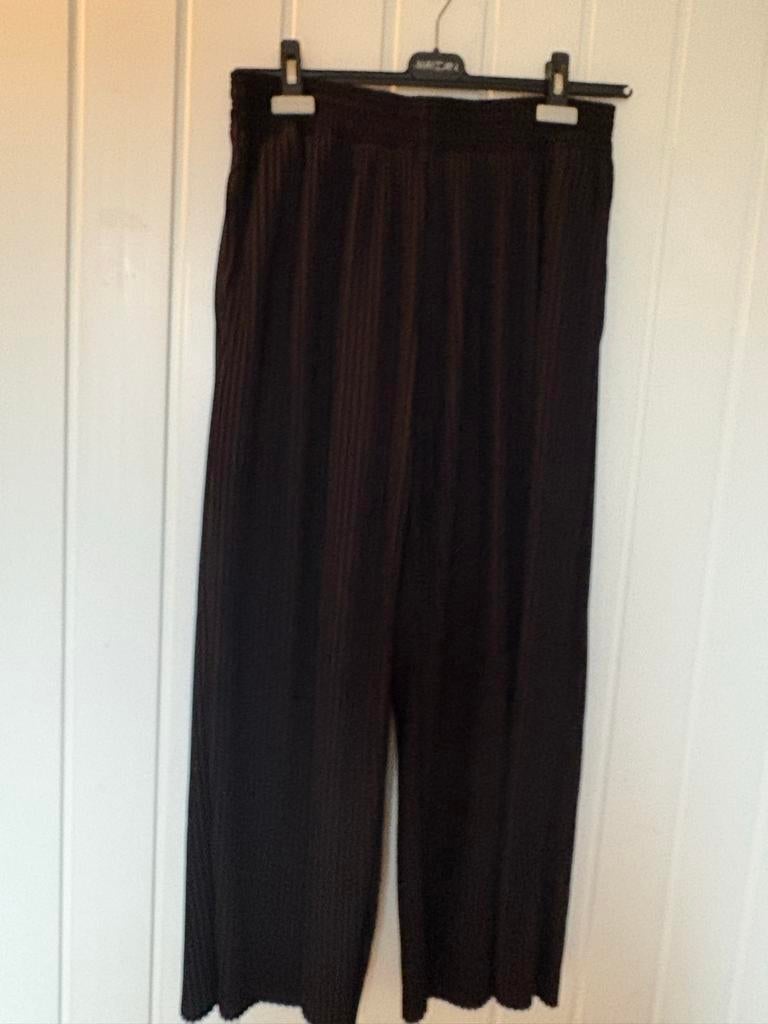 Max Mara Wijde Broek Maat 42, Zwart, Maat 42/44 (L), Ophalen of Verzenden, Zo goed als nieuw