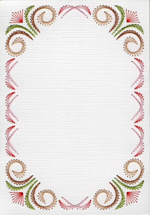 geborduurde oplegkaart nr 14, Hobby en Vrije tijd, Kaarten | Zelf maken, Nieuw, Blanco kaart of Basiskaart, Overige thema's, Ophalen of Verzenden