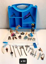 Playmobil ridder set n handige meeneem koffer als nieuw, Ophalen of Verzenden, Zo goed als nieuw, Complete set