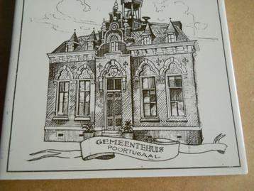 Tegel Gemeente huis Poortugaal 15 -  15 cm Sphinx gaaf beschikbaar voor biedingen