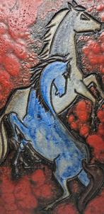 Keramiek Wandtegel Wand Plastiek Paarden Ruscha Rheinbach, Ophalen of Verzenden, Huis en Inrichting