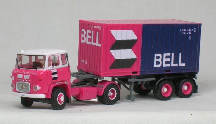 Herpa-Schwarz: Scania Vabis LB76 v.d. Linden - Bell Line., Hobby en Vrije tijd, Modelauto's | 1:87, Nieuw, Bus of Vrachtwagen