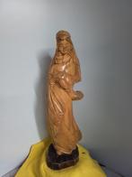 11863) groot houten beeld Maria met kind  hoog 50cm, Ophalen of Verzenden
