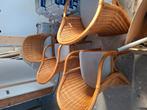 4x Rotan stoelen voor in huis of (overdekt)terras, Ophalen, Gebruikt, Bruin, Vier