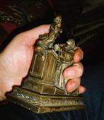 Antonius van Padua het kindeke aanbiddend, 30ies brons, Antiek en Kunst, Antiek | Religie, Ophalen of Verzenden