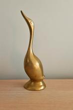 ️ Vintage messing eend / zwaan beeld – stijlvolle decorati, Antiek en Kunst, Antiek | Koper en Brons, Ophalen of Verzenden