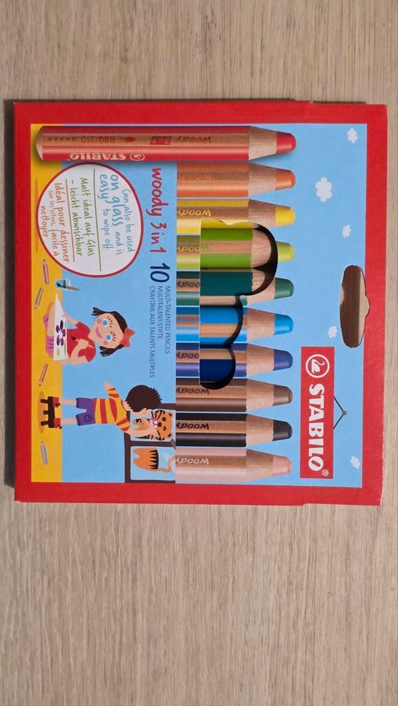 Stabilo Woody 880 Kleurpotloden - 10 Stuks Assorti, Hobby en Vrije tijd, Tekenen, Nieuw, Potlood of Stift, Ophalen of Verzenden