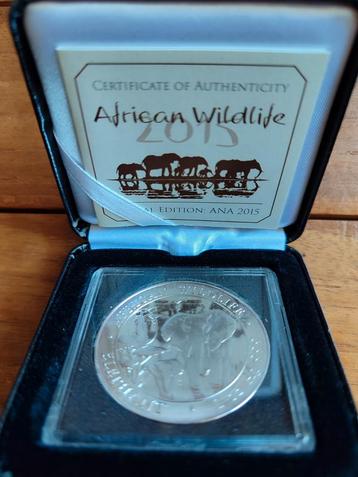 Somalië 100 shilling 2015 PL 1 OZ in Box Certificaat  beschikbaar voor biedingen