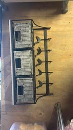 Kapstok met eendjes en mandjes, Huis en Inrichting, Woonaccessoires | Kapstokken, Zo goed als nieuw, Minder dan 100 cm, Metaal