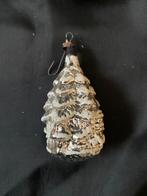 Vintage Antiek glazen kerstbal kerstboom, Ophalen, Gebruikt