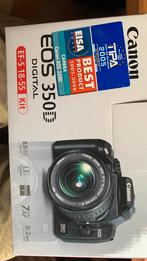 Canon EOS 350D met EFS 18-55 mm lens, Canon, 8 Megapixel, Ophalen of Verzenden, Zo goed als nieuw