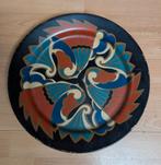 Gouda platelen voorstelling op koper wandbord., Ophalen of Verzenden