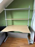 Super handig ikea bureau Fredrik, Huis en Inrichting, Bureaus, Ophalen, In hoogte verstelbaar, Gebruikt, Bureau