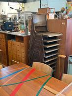 Vintage houten stoelen (10x), Vijf, Zes of meer stoelen, Gebruikt, Ophalen of Verzenden, Hout