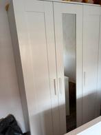 Ikea Brimnes kledingkast 3-deurs wit, Ophalen, 100 tot 150 cm, Met hangruimte, Zo goed als nieuw