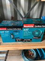 Makita koffiezet apparaat en ventilator nieuw in doos 18V, Ophalen of Verzenden, Nieuw