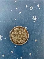 Zilveren 10 cents Wilhelmina 1941, Postzegels en Munten, Munten | Nederland, Zilver, Koningin Wilhelmina, 10 cent, Ophalen of Verzenden