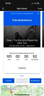 Dave concert 10 feb 1 ticket staan plaatsen, Tickets en Kaartjes, Twee personen, Februari