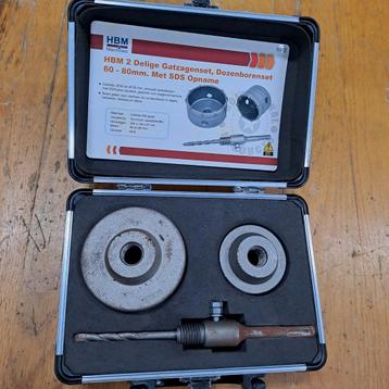 HBM Dozenboor Set 60-80mm - Nieuw beschikbaar voor biedingen