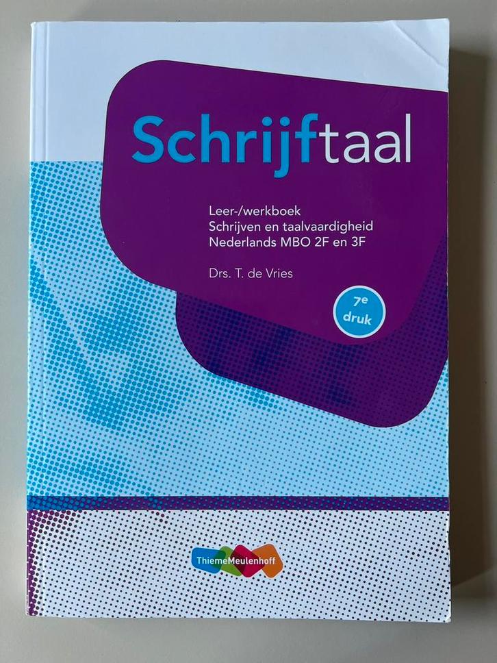 Schrijftaal - Schrijfvaardigheid en taalkennis in het HBO, Boeken, Studieboeken en Cursussen, Zo goed als nieuw, HBO, Alpha, Ophalen of Verzenden