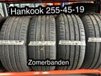 4X 255/45-19 Hankook zomerbanden (Tesla), Gebruikt, 255 mm, Band(en), Personenwagen