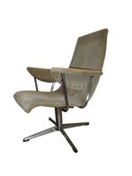 Prachtige vintage zeldzame Goldsiegel easychair fauteuil, Huis en Inrichting, Fauteuils, Ophalen, Gebruikt, Metaal, Minder dan 75 cm