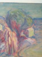Aquarel Expressionisme stijl Edvard Munch, Antiek en Kunst, Kunst | Tekeningen en Foto's, Verzenden