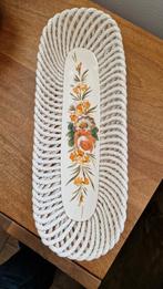 Vintage keramische schaal met bloemmotief, Ophalen of Verzenden